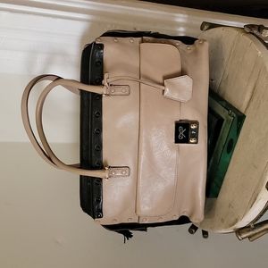 Anya Hindmarch Blk & Taupe Bag